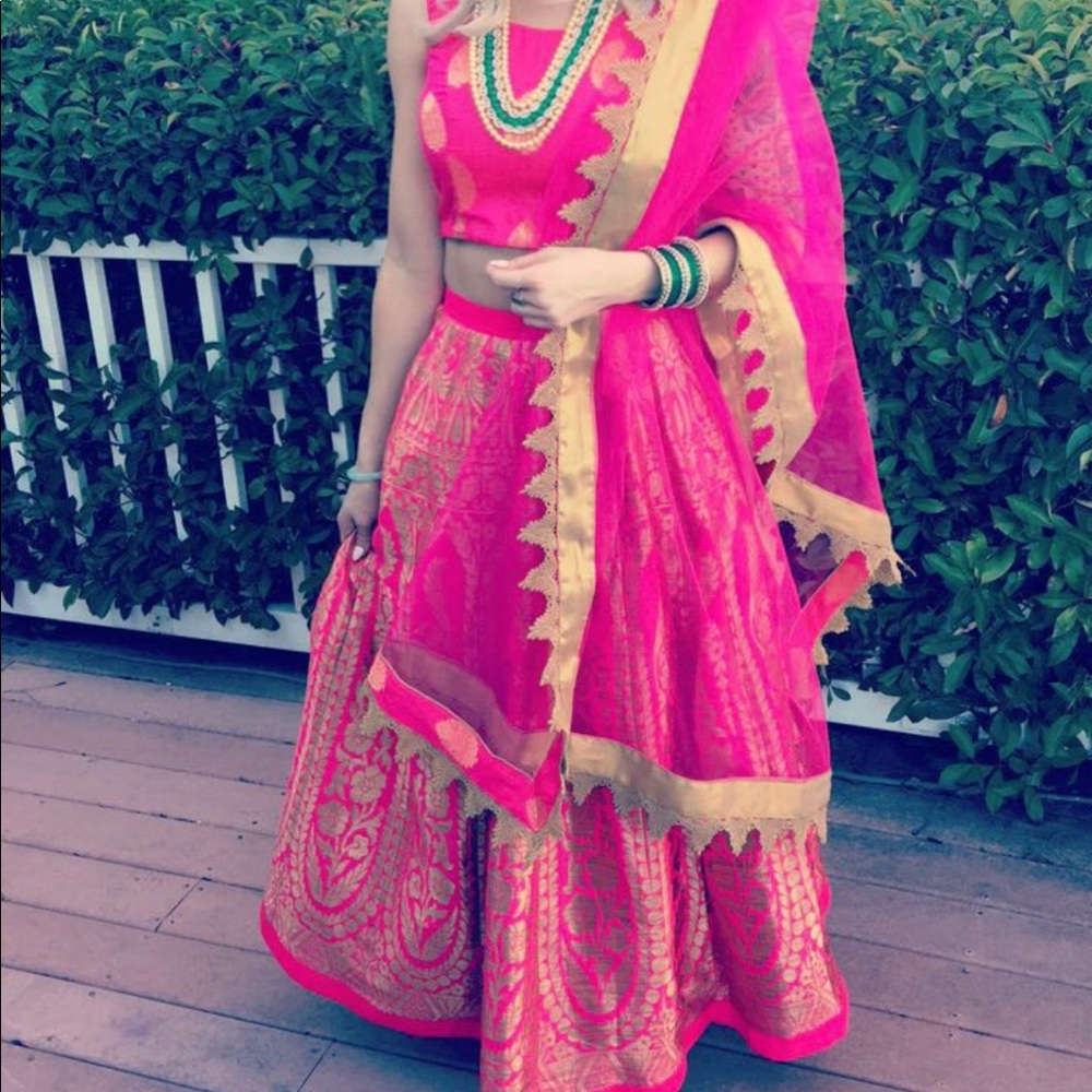Barbie pink lehenga